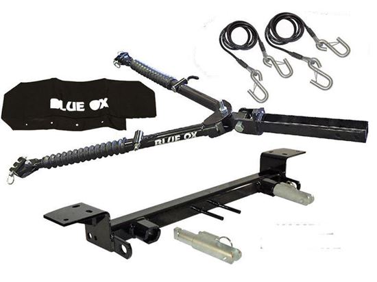 Picture of Blue Ox Alpha 2 Tow Bar (6500 lbs. cap.) & BX1126 Baseplate Combo fits 2007-2018 Blue Ox BX1126 Baseplate fits 2007-2018 Jeep Wrangler/Wrangler Unlimited (JK) (All Models w/ Standard Bumper) (No JL)